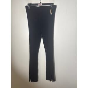 NWT Lisa Yang Black Ribbed Sima Leggings Sz 1